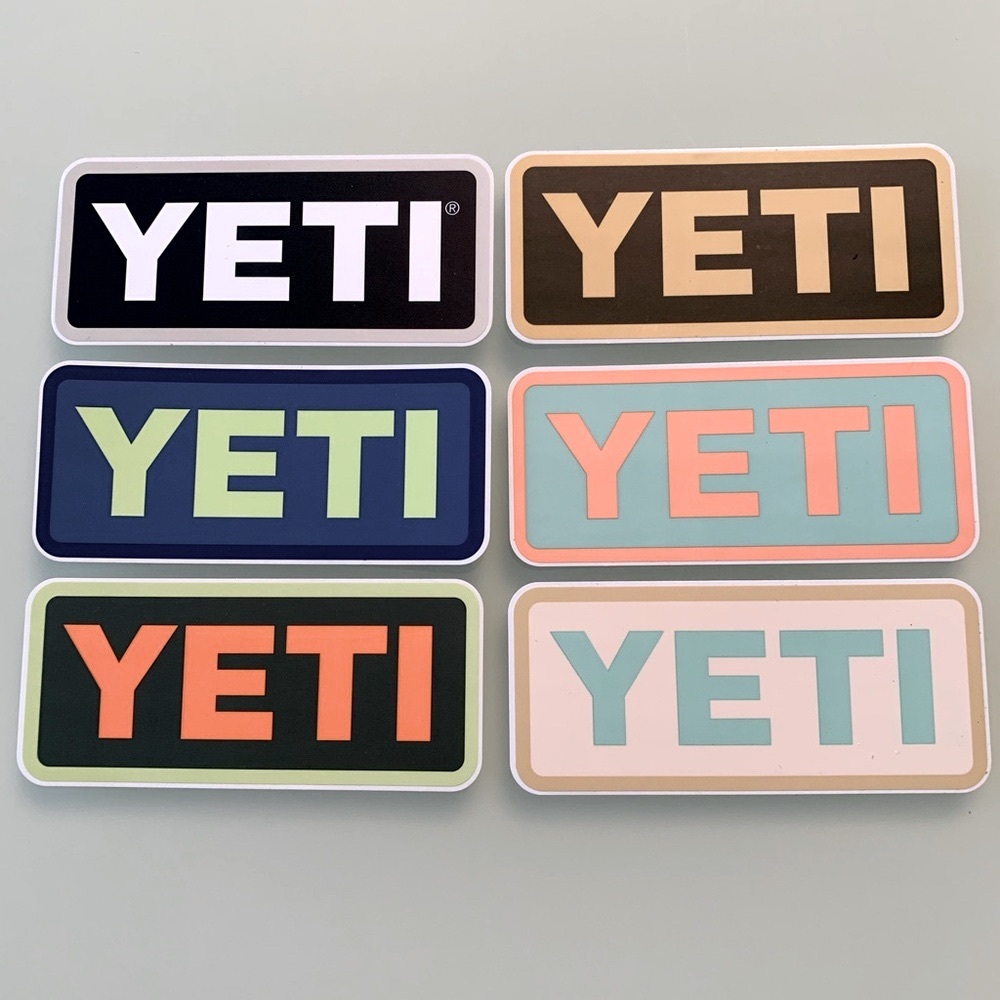 YETI Logo Sticker Set
